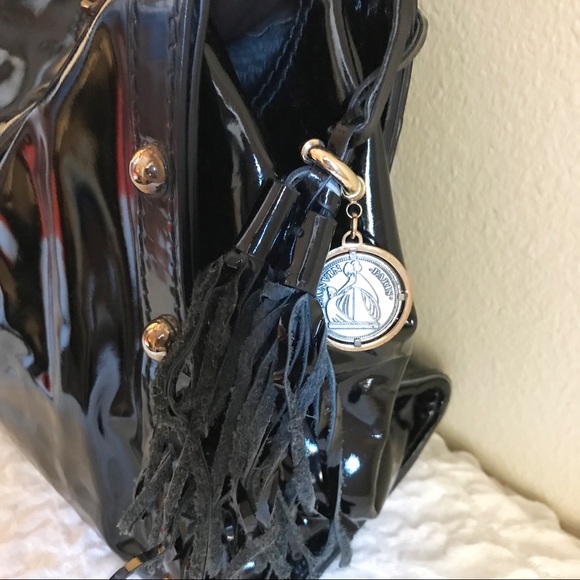Lanvin Black Patent Leather Tote